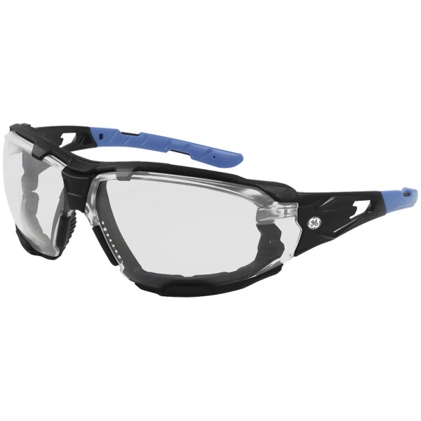 LENTES DE SEGURIDAD "GE" GE105CAF ,  NEGRO/AZUL TRANSP AE - Imagen 3