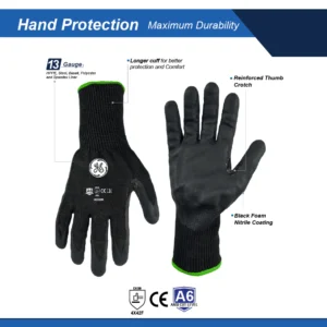 Guantes Recubiertos de Espuma de Nitrilo GG226